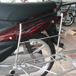 摩托车载重货架h实心钢筋cg125gn125太子大洋建设折叠侧翻拉货边