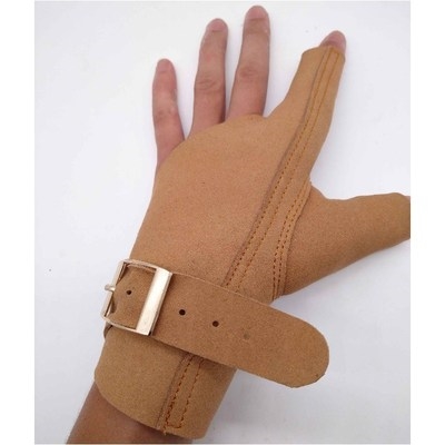 无架弹弓护指环传统弓箭射箭手套弹弓护手套x射箭护手护指蒙式