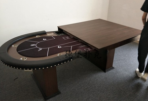 00佰偌旗舰店天猫佰偌德州扑克桌子可定制台面德扑扶手牌前后led灯