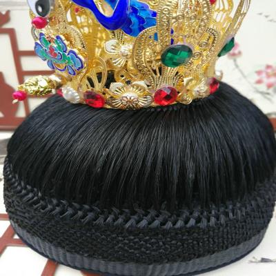 道教法器用品道帽法衣高功马尾帽仙鹤如意头冠道冠道教用品