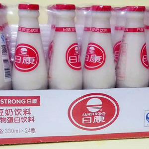 日康豆奶大豆植物蛋白儿童营养早餐奶饮料可口美味饮品瓶装整箱