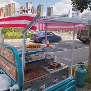 专用街边小吃三轮车摆摊架子烧烤炸串煎饼饭团小吃架赶集摆摊架!