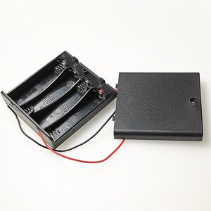 电池盒五i号带开关电m池座子壳仓槽2节作v4节6v实验d5y手工制3器