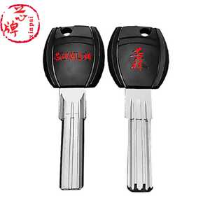 20个包邮 方把四代王力钥匙胚 后带槽大柄旺力防盗门钥匙坯子