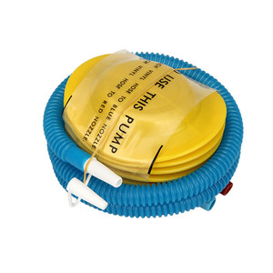 小型轻便式你踩打气筒充气玩具游泳打圈气筒便携迷w脚塑料船充气t