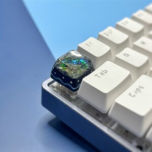 新品明手作个山帽溪流键间原创自制树脂】性q键帽滴胶可定制机械