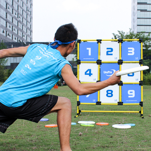 小学生家用射击新款教具双人投射目标户外器械飞盘九宫格玩具团.