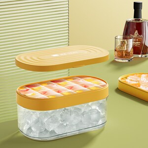 装冰块的容器储存盒储冰收纳盒放冰块的盒子食品级硅胶存放盒模具