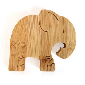 卡通动物模型木片动物y木片异形diy拼图立体幼儿木工材料i竹木