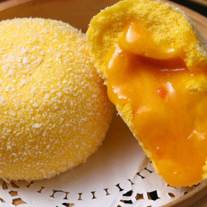 【核桃熊_广式雪山流沙包】速冻早餐黑金燕麦奶黄包港式早茶点心