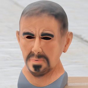 万圣节新大坏人乳胶面具舞会节庆头套化妆派对装扮光头鬼脸道具品