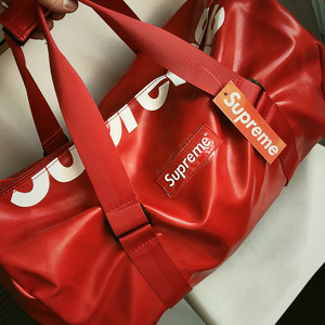 supreme正品行李袋男女手提包休闲旅行包运动健身手提包挎包潮牌