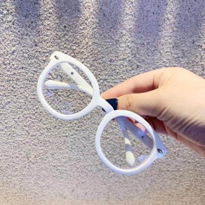 新款新品童儿男孩宝光眼镜玩手机防辐射女孩文艺蓝宝平光镜电脑.