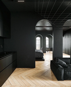 彩宙内墙黑色乳胶漆哑光净s味环保黑色涂料喷顶刷黑天花吊顶d纯黑