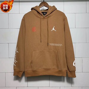 clot x aj联名款卫衣兵马俑 陈冠希h同款加绒纯棉连帽衫男女外套