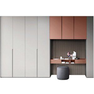 高端定制衣柜成都工厂定做y全屋整体家具现代极简轻奢衣帽间我乐