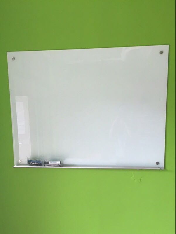 i超白纯白磁性玻璃白板黑板g写字板投影挂式3c钢化家用教学会2022