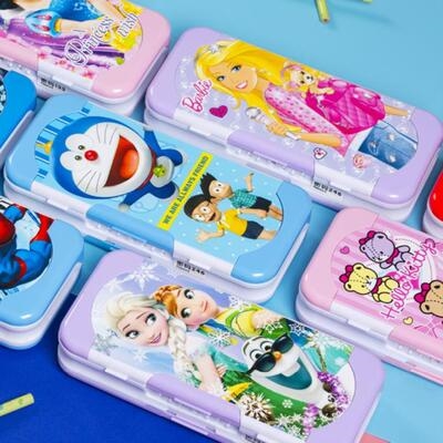 女生用的带锁文具盒女小学生六年级女公主带密码多层6-x10岁有锁