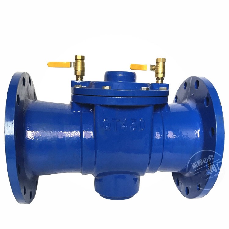 天津大站力字阀门 df41x-16q铸铁法兰倒h流防止器隔断阀dn50-dn20