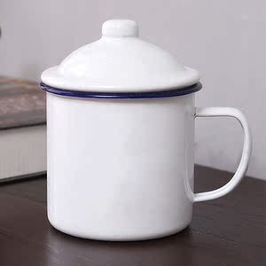 怀旧杯子不锈钢真搪瓷铁杯子60年70年代经典怀旧铁茶缸子大容量水