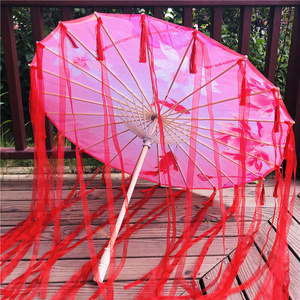 欧洲进口代女子配汉服的伞油纸伞古装北极星空q裙紫山海集防雨飘