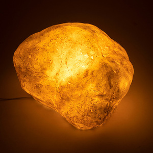 中山户外树脂玻璃钢厂家透明z发光石头灯户外发光石石头草坪灯