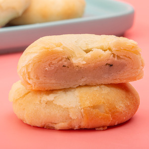 山西特产双合成糕点黑芝麻千层酥饼400g*3盒