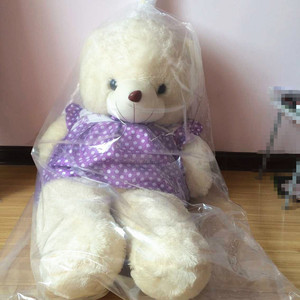 大玩具娃娃熊公仔大白透明塑料袋内膜被子整理w收纳袋防尘脏