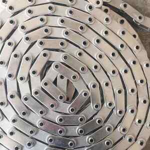 定制不锈钢传送链条输送机配件多规格大节距工业弯板传送链条滚子