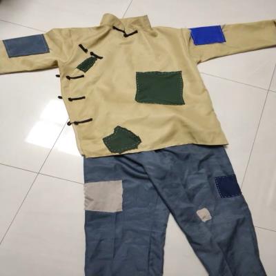幼儿童古装男童古代平民破旧补丁衣服流浪汉乞丐叫花子表演出服.