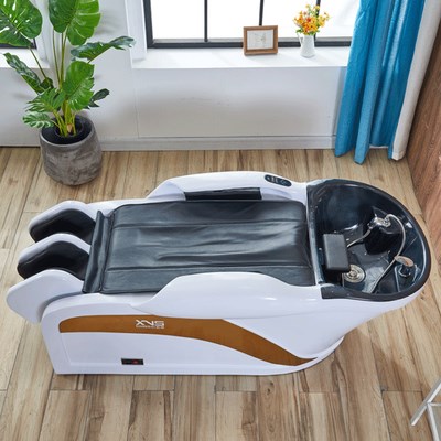 新品全自动按摩洗头床玻璃钢发廊美发理发店专用高端泰f式电动洗