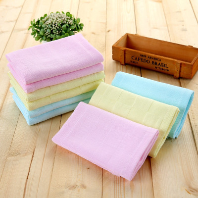 6条成人儿童纱布毛巾吸水旅行酒店纱布童巾幼儿园速干吸汗小毛巾
