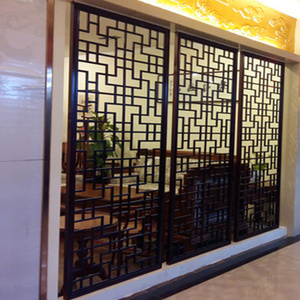 屏风隔断客厅镂空雕花隔断装饰 通花板板材吊顶pvc高密度板花格1