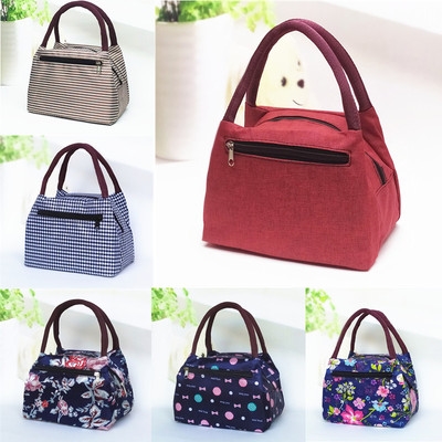小手提布包女手拎小号妈妈包手提包中年女士便当饭盒袋子帆布