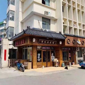 瓦树脂瓦pcp瓦火锅店女装店饭店土菜馆店铺门头瓦片装修好常州