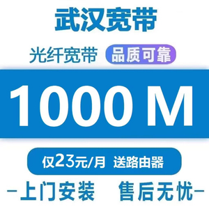 武汉移动宽带 500M-1000M单宽带 宽带包年 宽带安装 光纤宽带办理