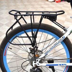 货架v刹山地车载人后单车 24寸26寸碟刹自行车后座单车后架尾架