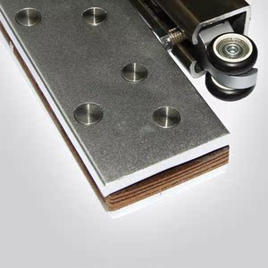 顶固无框玻璃门吊轮推拉移门滑轮滑轨吊轨静音无声0188珍珠铬