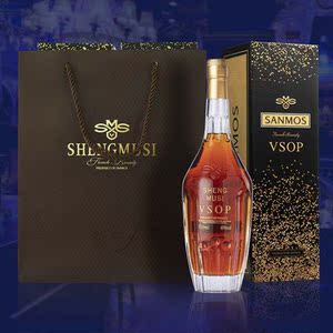 tt正品法国圣姆斯世家原瓶进口洋酒轩利伯爵白兰地vsop送礼佳品礼