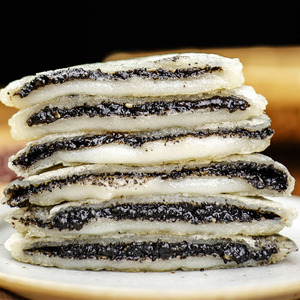 苏得龙手工包馅麻糍浙江传统糕点心红糖烤糍粑软糯米滋早餐