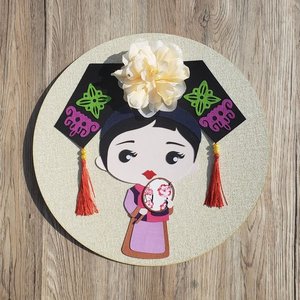 ii包邮布贴画材料包/拼布/布p艺手工diy/56民族人物满族u20222022