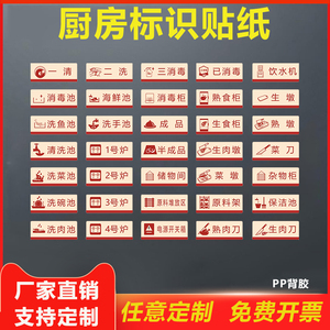 厨房水池标签