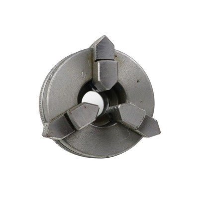 三佛卡盘小型车床主轴座空夹具法兰盘爪珠机diy五u金旋转中金属l