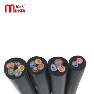 敏达(minda)YZ300/500V2*6电线电缆国标中型橡套线两芯多股软橡套