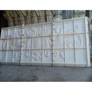 山花模具别墅墙面贴花壁画三角形房屋顶装饰欧式浮雕挂件水泥磨型