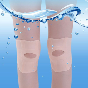 隐形硅胶防水护膝游泳运动扭伤男女漆膝盖关节保护套护腿夏季薄款