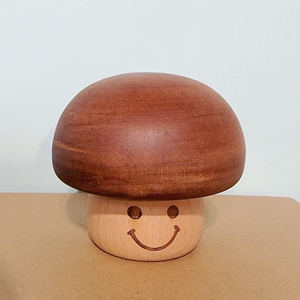 手工木制玩具礼物音乐盒摆件一蘑菇精灵