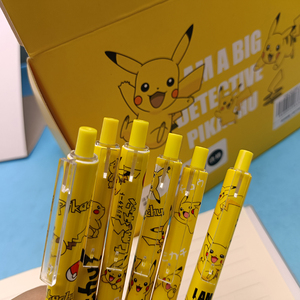 皮卡丘按动铅笔神奇宝贝精灵宝可梦电气鼠动画片角色周边文具自动免