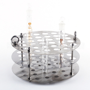i油浴锅试管架32孔圆形l耐高温不锈钢水浴锅实验试管架可定制2022