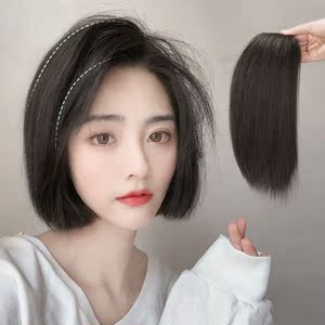 短发假发片一片式女两侧隐形垫高垫发根增发无痕假发贴片蓬松头顶